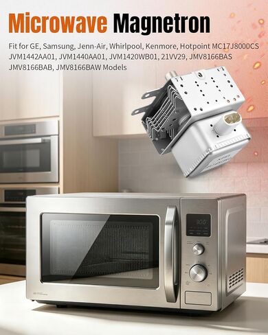 OM75P (10) ESGN Microwave Magnetron Fit for GE Samsung Microwave Oven Replace WB27X10017, WB27X10516, PS239660, 911265, AP3185215, WB27X10343, WB27X1114, WB27X1156 in Kuwait