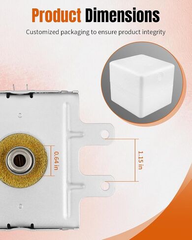 OM75P (10) ESGN Microwave Magnetron Fit for GE Samsung Microwave Oven Replace WB27X10017, WB27X10516, PS239660, 911265, AP3185215, WB27X10343, WB27X1114, WB27X1156 in Kuwait