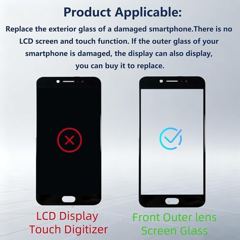 Compatible with Samsung Galaxy Note9 Front Screen Glass Outer Panel Lens Replacement +OCA ，(Not LCD & Not Digitizer) in Saudi Arabia