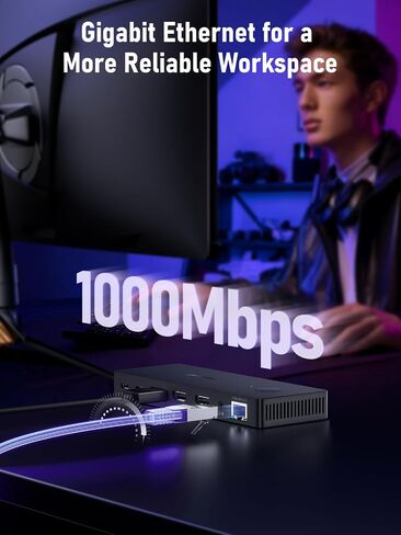 Lemorele 13-in-1 USB-C Docking Station, Triple Monitor Dock, DP 1.2 & 2×HDMI 2.0 4K@60Hz, DP DSC for 4K@30 Triple Display, 100W PD, Gigabit Ethernet, USB 3.0/2.0, SD/TF, Audio, for Windows Laptops in Saudi Arabia