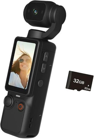Multi Functional 1080P Handheld Camera with 32G Storage, Black in Kuwait