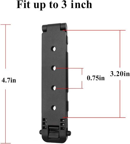 Molle Clips Attachments, 3 Inch Molle Holster Adapter for Knife Sheath, Gun Holster, Mag Pouch, Molle Vest & Gear in Saudi Arabia
