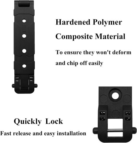 Molle Clips Attachments, 3 Inch Molle Holster Adapter for Knife Sheath, Gun Holster, Mag Pouch, Molle Vest & Gear in Saudi Arabia