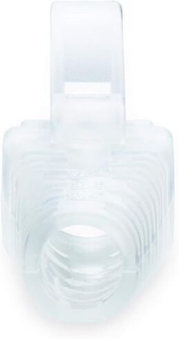 trueCABLE RJ45 Strain Relief Boots, Large 5.5 to 7.0mm Cut-to-Fit PVC Plug Cover, Transparent, 100 Pieces in Kuwait
