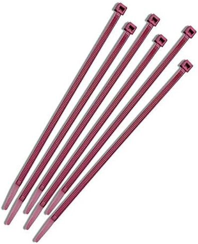 Nylon Cable Zip Ties [Pack of 100] – 4.1 in., 18lb., Burgundy, Plenum Rated Heavy Duty Zip Ties | Cable Organizers in Kuwait