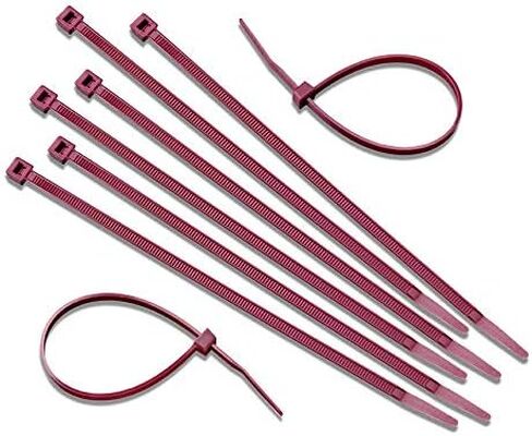 Nylon Cable Zip Ties [Pack of 100] – 4.1 in., 18lb., Burgundy, Plenum Rated Heavy Duty Zip Ties | Cable Organizers in Kuwait