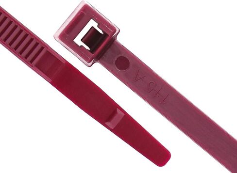 Nylon Cable Zip Ties [Pack of 100] – 4.1 in., 18lb., Burgundy, Plenum Rated Heavy Duty Zip Ties | Cable Organizers in Kuwait