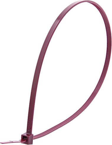 Nylon Cable Zip Ties [Pack of 100] – 4.1 in., 18lb., Burgundy, Plenum Rated Heavy Duty Zip Ties | Cable Organizers in Kuwait