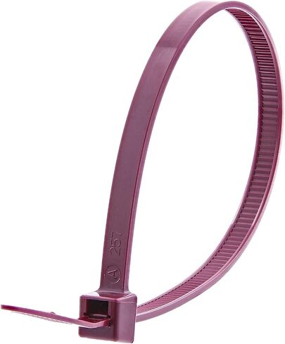 Nylon Cable Zip Ties [Pack of 100] – 4.1 in., 18lb., Burgundy, Plenum Rated Heavy Duty Zip Ties | Cable Organizers in Kuwait