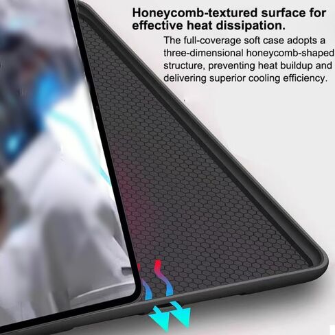 for REDMAGIC Astra 2 TPU Case TPU PC Hybrid Honeycomb Cooling Anti Slip Shockproof Ultra Thin Fit in Kuwait