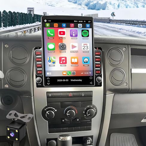Double Din Car Stereo Radio for Jeep Commander 2006-2010 w/Carplay Android in Saudi Arabia