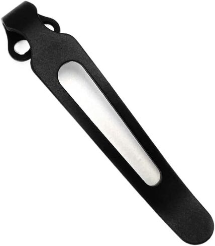 2PCS Titanium Pocket Clips in Stonewashed and Black, for Zero Tolerance 0350, CNC Deep Carry Back Clip Replacements in Saudi Arabia