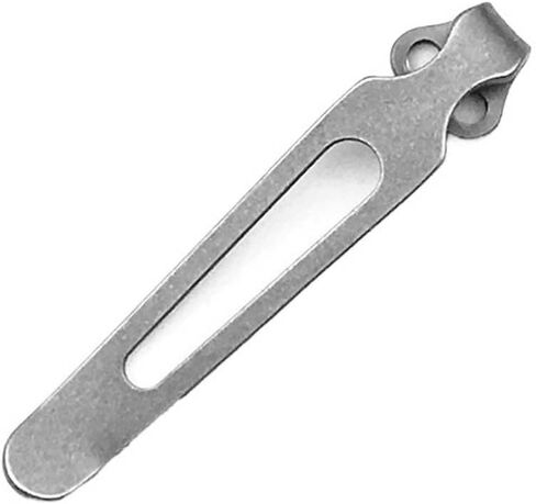 2PCS Titanium Pocket Clips in Stonewashed and Black, for Zero Tolerance 0350, CNC Deep Carry Back Clip Replacements in Saudi Arabia