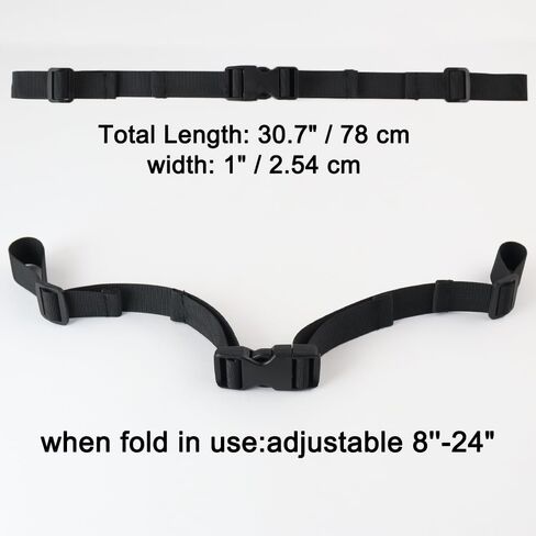 Backpack Chest Strap, Universal Add on Adjustable Sternum Strap, Chest Belt Replacement, with Quick Release Buckle Clip in Kuwait
