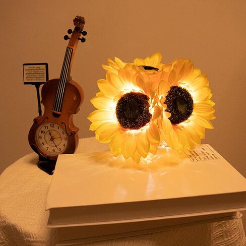 Portable USB Crystal Sunflowers Emergencies Light Offering Dimmable Brightness and Color Option for Camping or Power Outage Sunflowers USB Lamp in Saudi Arabia