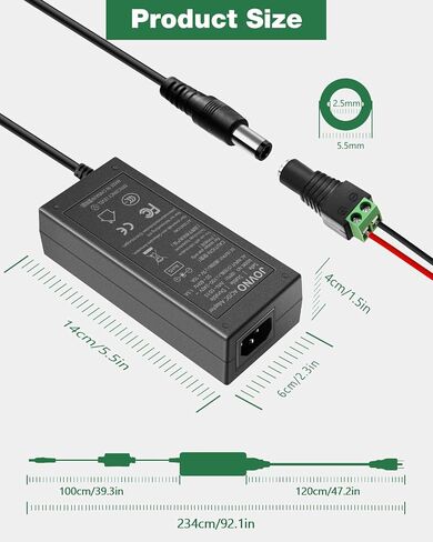 DC Power Cord 5V Power Supply 15A AC Adapter 100-240V to 5V DC Power Supply in Kuwait