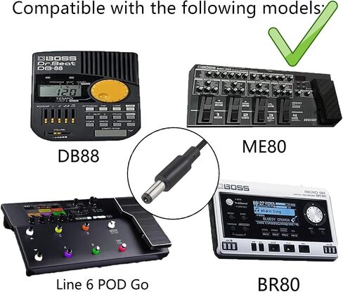 9V 3A Power Supply for Line 6 HX Stomp POD HD500X HD500 Go POD HD Pro X HD300 HD400 DC-3h DC-3i DC-3g Bean AMPLIFi TT/30/FX100 Firehawk FX HX Effects/Stomp XL (Not for 12V) in Kuwait
