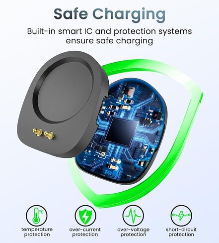 2Pack Type C Charger Dock Compatible with Amazfit T-Rex 3/T-Rex 3 Pro/Balance/Balance 2/Helio Strap/Active Max Replacement Charger Adapter Smart Watch Accessories in Saudi Arabia