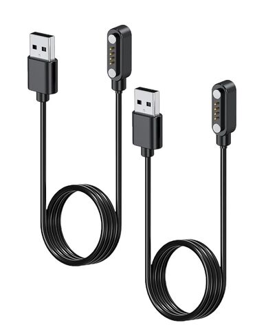 Compatible with SecuLife Watch Charger, 4 Pin USB Cord Charger Cable Replacement for SecuLife New 2026 Fall Alert Device Accessories (Black&Black) in Saudi Arabia