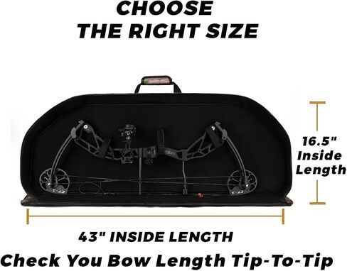 LWANO Compound Bow Case - Archery Soft Bow Bag with Arrow Pocket and Backpack Straps, Durable Soft Padding, Multiple Storage Pockets, Carrying Case for Archery Accessories in Kuwait