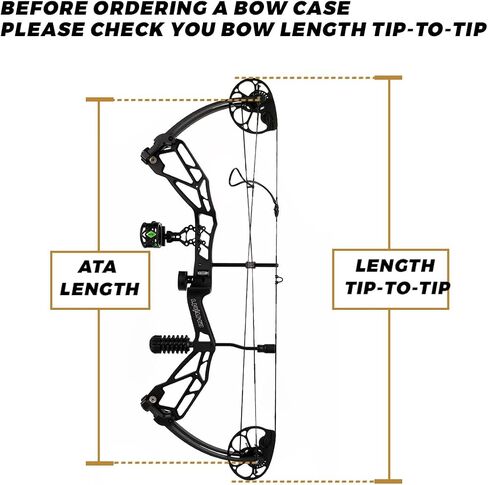 LWANO Compound Bow Case - Archery Soft Bow Bag with Arrow Pocket and Backpack Straps, Durable Soft Padding, Multiple Storage Pockets, Carrying Case for Archery Accessories in Kuwait