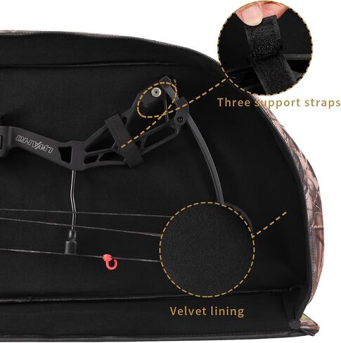 LWANO Compound Bow Case - Archery Soft Bow Bag with Arrow Pocket and Backpack Straps, Durable Soft Padding, Multiple Storage Pockets, Carrying Case for Archery Accessories in Kuwait