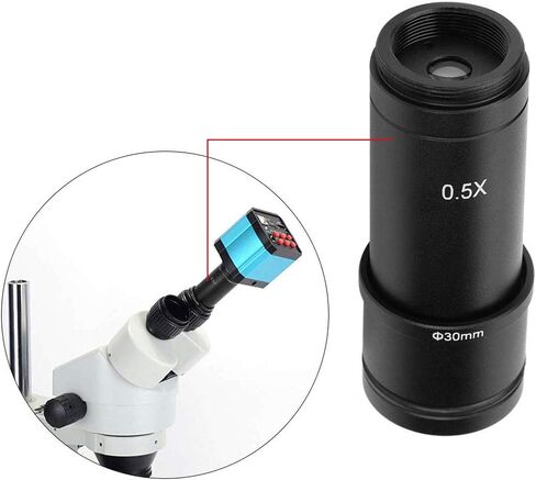 Generic HighPerformance 0.5X CMount Adapter for Microscope CCD Camera Eyepiece Kit with 23.2mm to 30mm and 30.5mm Connectors in Kuwait