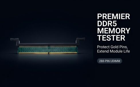 Luocute DDR5 UDIMM 288Pin Adapter, Memory Test Card Long Latches in Kuwait