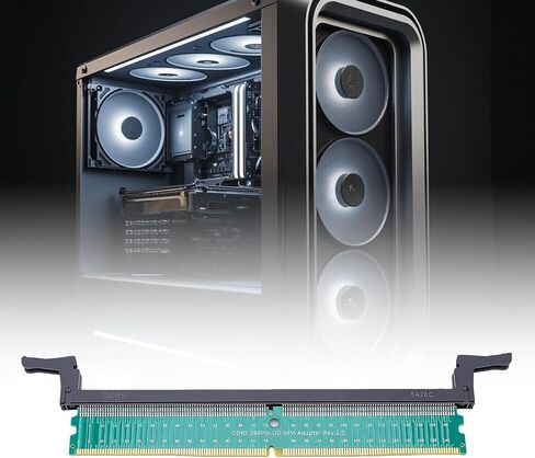 Luocute DDR5 UDIMM 288Pin Adapter, Memory Test Card Long Latches in Kuwait