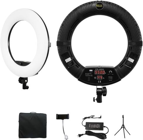 18inch LED Ring Light with Tripod 96W Bi-Color Selfie Ring Lamp Video Light in Saudi Arabia