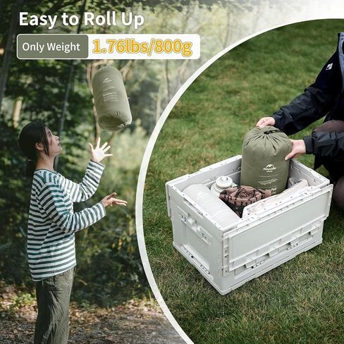 Naturehike غطاء سرير للتخييم مرتبة ناعمة قابلة للطي لسرير التخييم 74.8 × 26.3 بوصة مرتبة نوم مريحة مع حقيبة تخزين in Kuwait