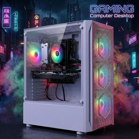 STGAubron Gaming PC Desktop,Core I7,RX 5600 XT 6G,16G RAM,1TB SSD in Saudi Arabia
