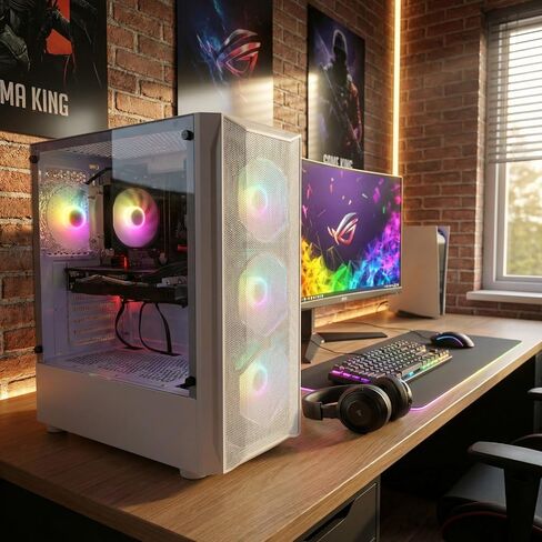 STGAubron Gaming PC Desktop,Core I7,RX 5600 XT 6G,16G RAM,1TB SSD in Saudi Arabia
