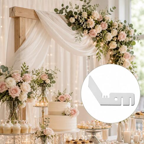 2 Pcs Double Crossbar Hangers for Backdrop 3 Inch Wedding Valance Hanger Crossbar Valance Hangers for Pipe and Drape Accessories Double Backdrop Stand Kit in Saudi Arabia