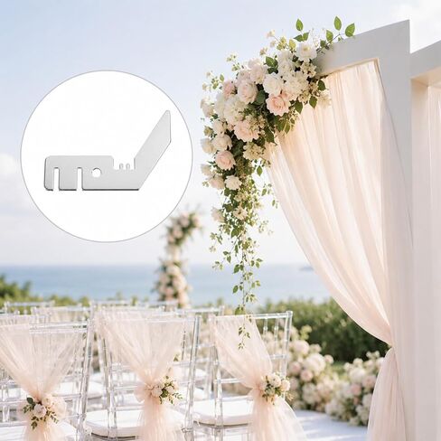 2 Pcs Double Crossbar Hangers for Backdrop 3 Inch Wedding Valance Hanger Crossbar Valance Hangers for Pipe and Drape Accessories Double Backdrop Stand Kit in Saudi Arabia