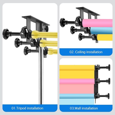 WELLMAKING Manual Axis Background Lifter Muslin Backdrop Kit in Kuwait