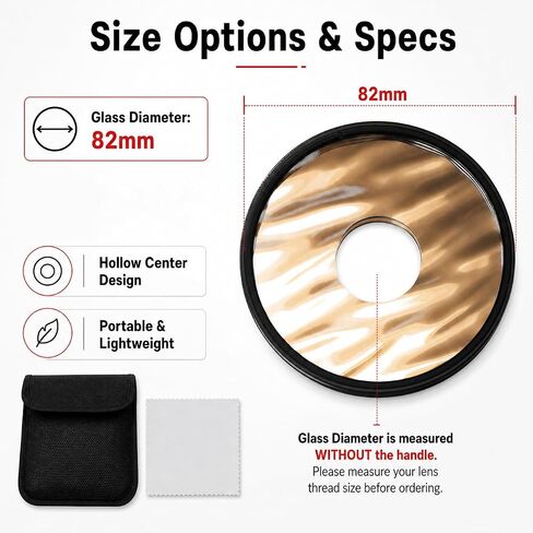82mm Hollow Ripple Filter for Dreamy Photography Effects in Saudi Arabia