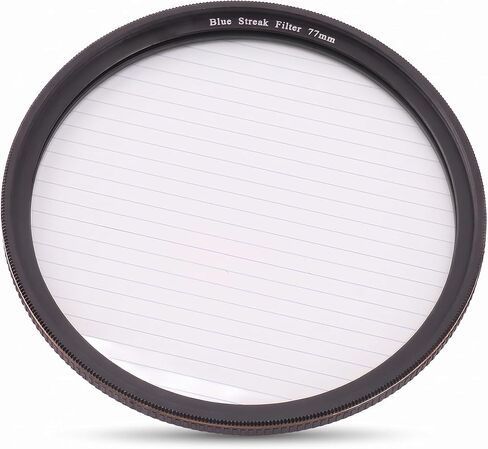 Blue Streak Filter for Camera Lens, 77mm Optical Glass in Kuwait