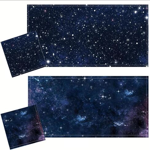 2 Pcs Fluorescent Light Cover Classroom Lighting Cover with 10 Magnets Light Filter Magnetic Ceiling Panel Decoration 2 x 4 ft Reduce Glare for Office School(Star Dot and Stars Ocean) in Saudi Arabia