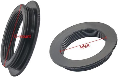 JOEBO Microscope Kit Microscope Objective Lens Adapter Ring C-Mount to RMS M42 to RMS Female Thread 20.2mm to Male Thread 15.2mm M25 to RMS Adaptor Microscope Lens Adapters(AD-M42-RMS) in Kuwait