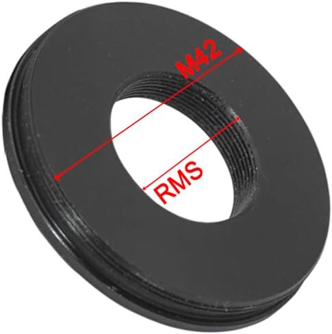 JOEBO Microscope Kit Microscope Objective Lens Adapter Ring C-Mount to RMS M42 to RMS Female Thread 20.2mm to Male Thread 15.2mm M25 to RMS Adaptor Microscope Lens Adapters(AD-M42-RMS) in Kuwait