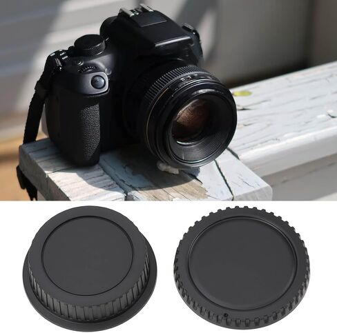 2 PC Teleconverter Lens Caps Compatible with Canon Extender 1.4X II III and 2X II III Snap on Black in Saudi Arabia