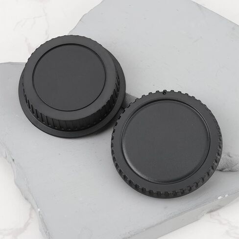 2 PC Teleconverter Lens Caps Compatible with Canon Extender 1.4X II III and 2X II III Snap on Black in Saudi Arabia