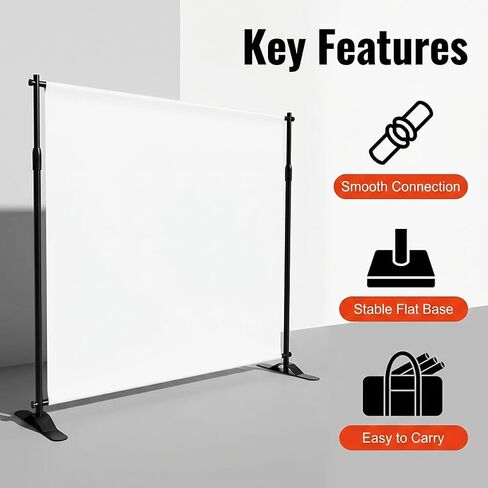 8'Hx10'W Premium Step and Repeat Backdrop Banner Stand (Stand ONLY) in Saudi Arabia