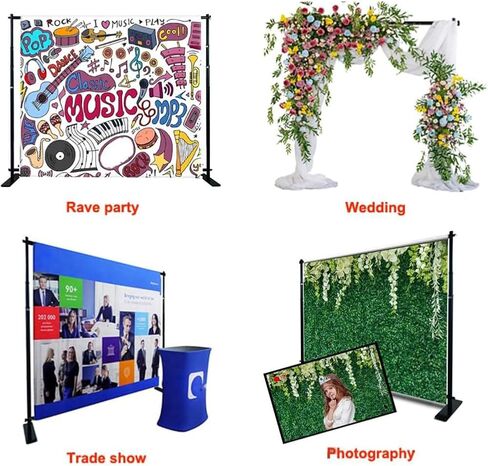 8'Hx10'W Premium Step and Repeat Backdrop Banner Stand (Stand ONLY) in Saudi Arabia
