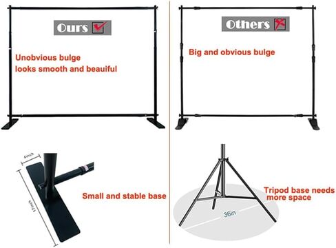 8'Hx10'W Premium Step and Repeat Backdrop Banner Stand (Stand ONLY) in Saudi Arabia