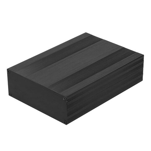 Aluminum Alloy Project Enclosure Video Converter Box Split DIY Case Brushed Black 54x145x200mm Durable Sandblasted Surface for Power Amplifier Circuit Board Decoder Industrial in Saudi Arabia