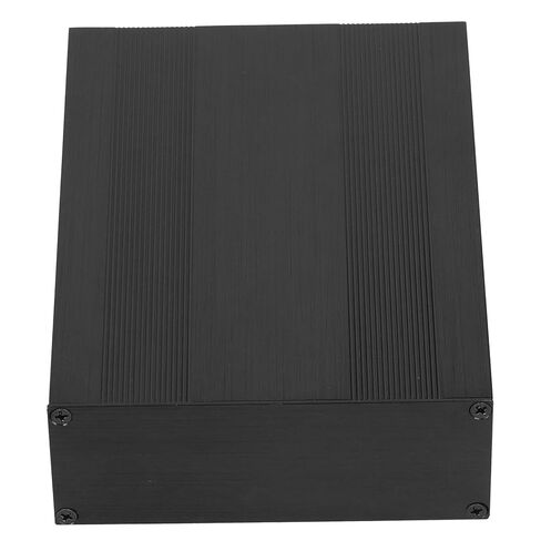 Aluminum Alloy Project Enclosure Video Converter Box Split DIY Case Brushed Black 54x145x200mm Durable Sandblasted Surface for Power Amplifier Circuit Board Decoder Industrial in Saudi Arabia