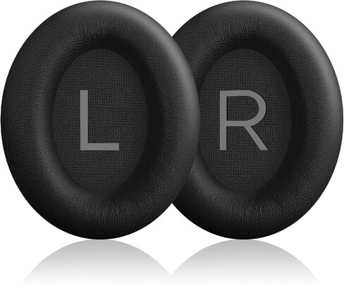 Replacement Ear Pads for Bose QuietComfort 45 (QC45)/QuietComfort SE (QC SE)/Quiet Comfort Headphones, Ear Cushions, Headset Earpads, Ear Cups Cover with Soft Protein Leather (Black) in Saudi Arabia