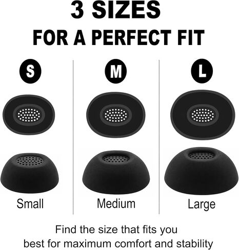 Replacement Ear Tips for Skullcandy Method 360 ANC Earbuds, S/M/L in Kuwait